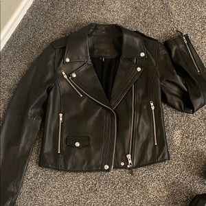 Paige leather jacket size small